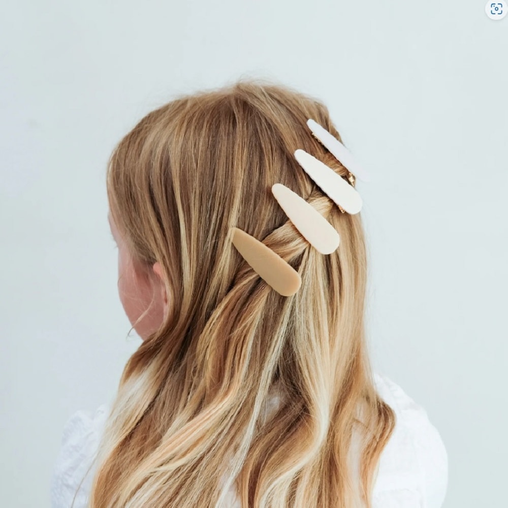 Clips de pelo en tonos neutros para niña Mimi&Lula - Elegancia y simplicidad para cualquier peinado foto 3