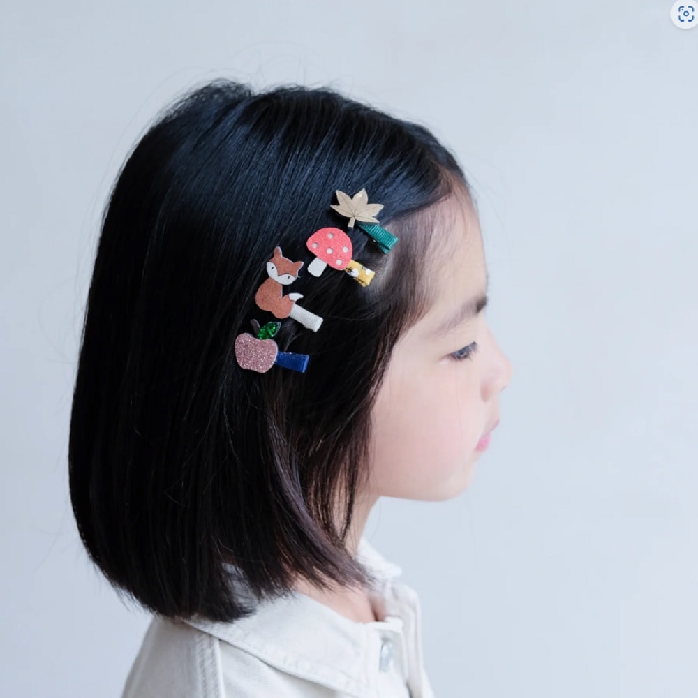Clips de pelo temática bosque para niña Mimi&Lula - Estilo divertido y encantador foto 2