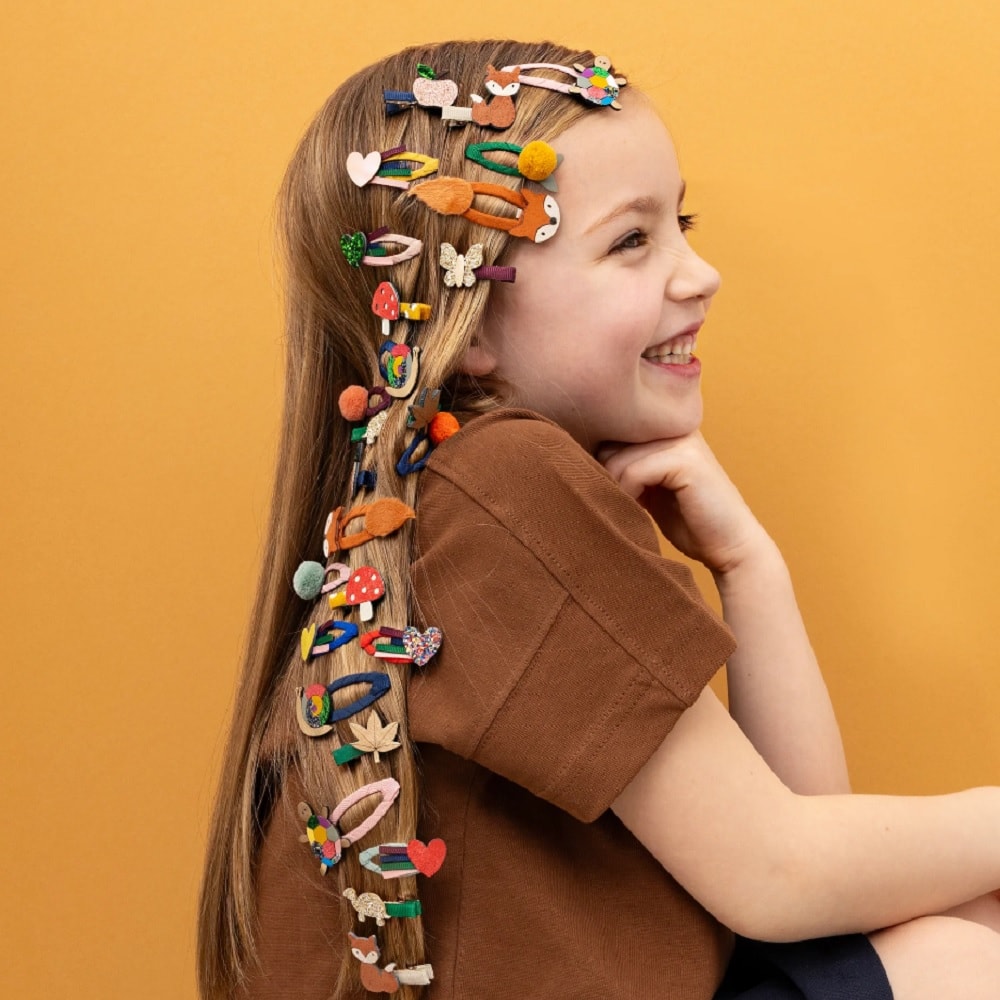 Clips de pelo temática bosque para niña Mimi&Lula - Estilo divertido y encantador foto 3