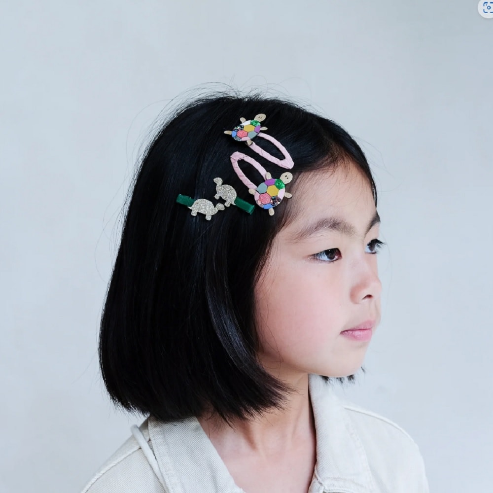 Horquillas de pelo con diseño de tortuga para niña Mimi&Lula - Accesorio divertido y original foto 2