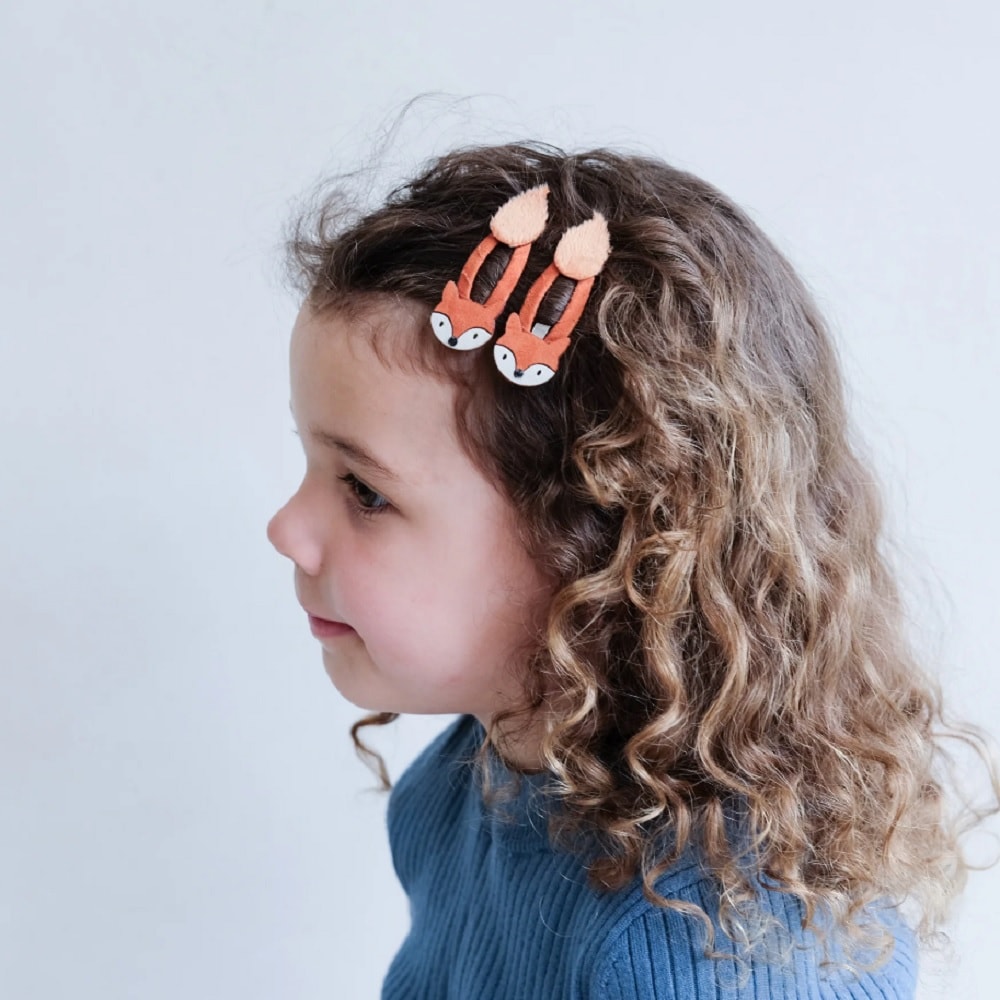 Clips de pelo con diseño de zorros para niña Mimi&Lula - Un toque divertido y encantador foto 2