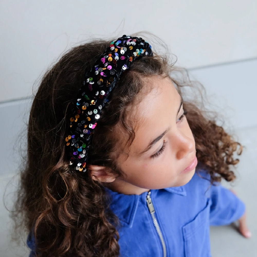 Diadema de pelo con lentejuelas multicolor para niña Mimi&Lula - Brillo y diversión para cada ocasión foto 4