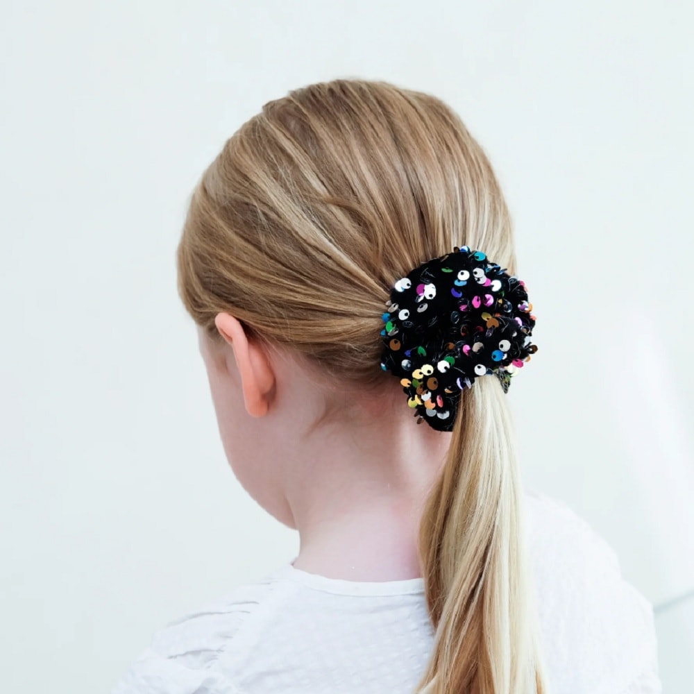 Coletero de pelo con lentejuelas multicolor para niña Mimi&Lula - Estilo brillante y divertido foto 2