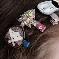 Horquillas Pequeño Jinete Rojo Mimi&Lula – Set de horquillas para niñas con personajes de cuento foto 7