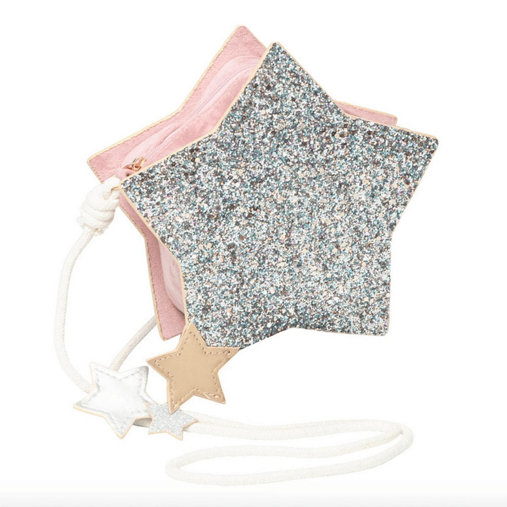 Bolso Estrella Glitter Plata Niña Mimi&Lula 153009-75