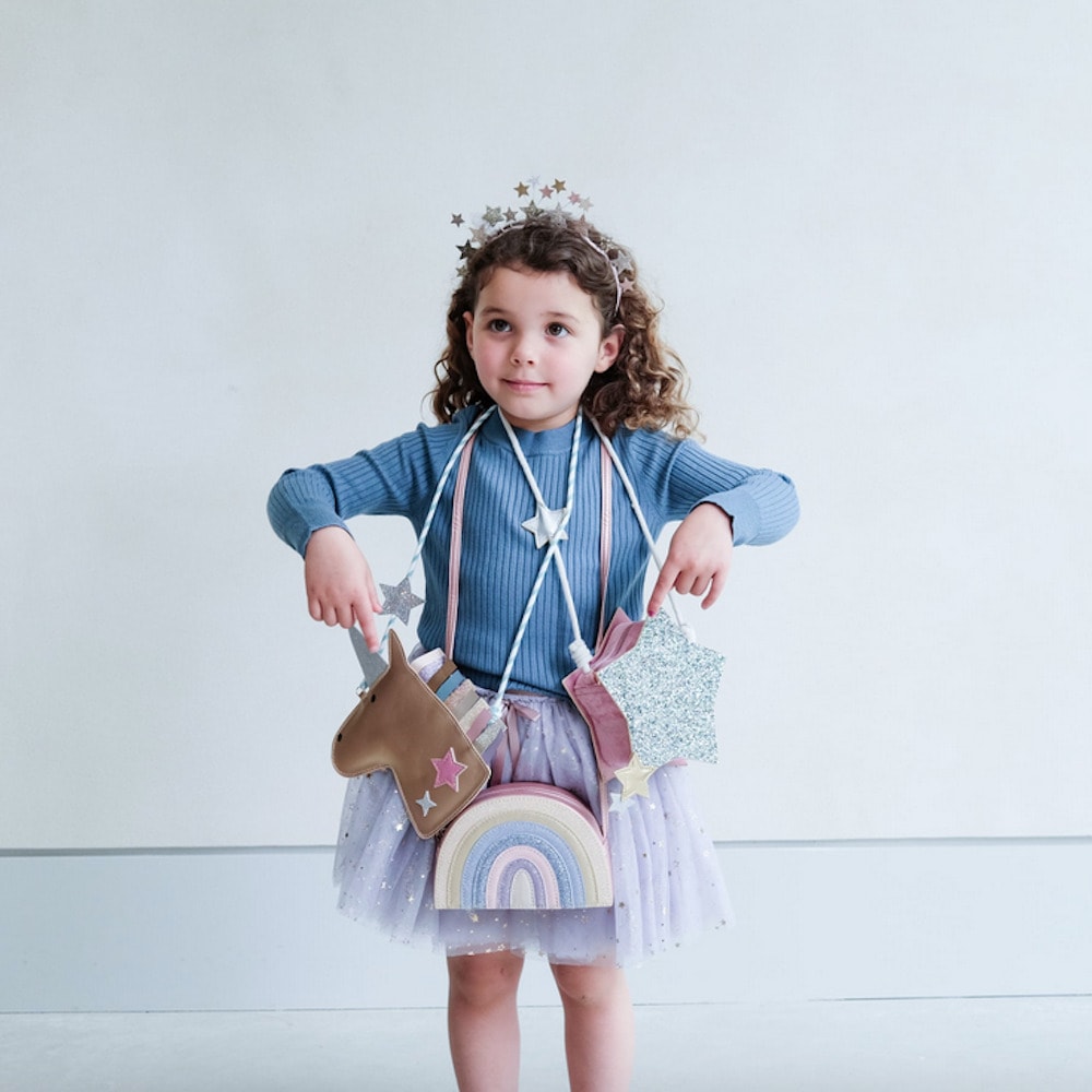Bolso Estrella Glitter Plata para Niña de Mimi&Lula | Complementos Infantiles Carrilé foto 4