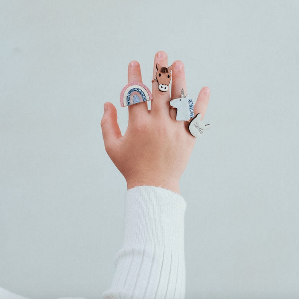 Set de Joyas para Niña con Arcoíris de Mimi&Lula | Collares y Anillos Infantiles en Carrilé foto 3