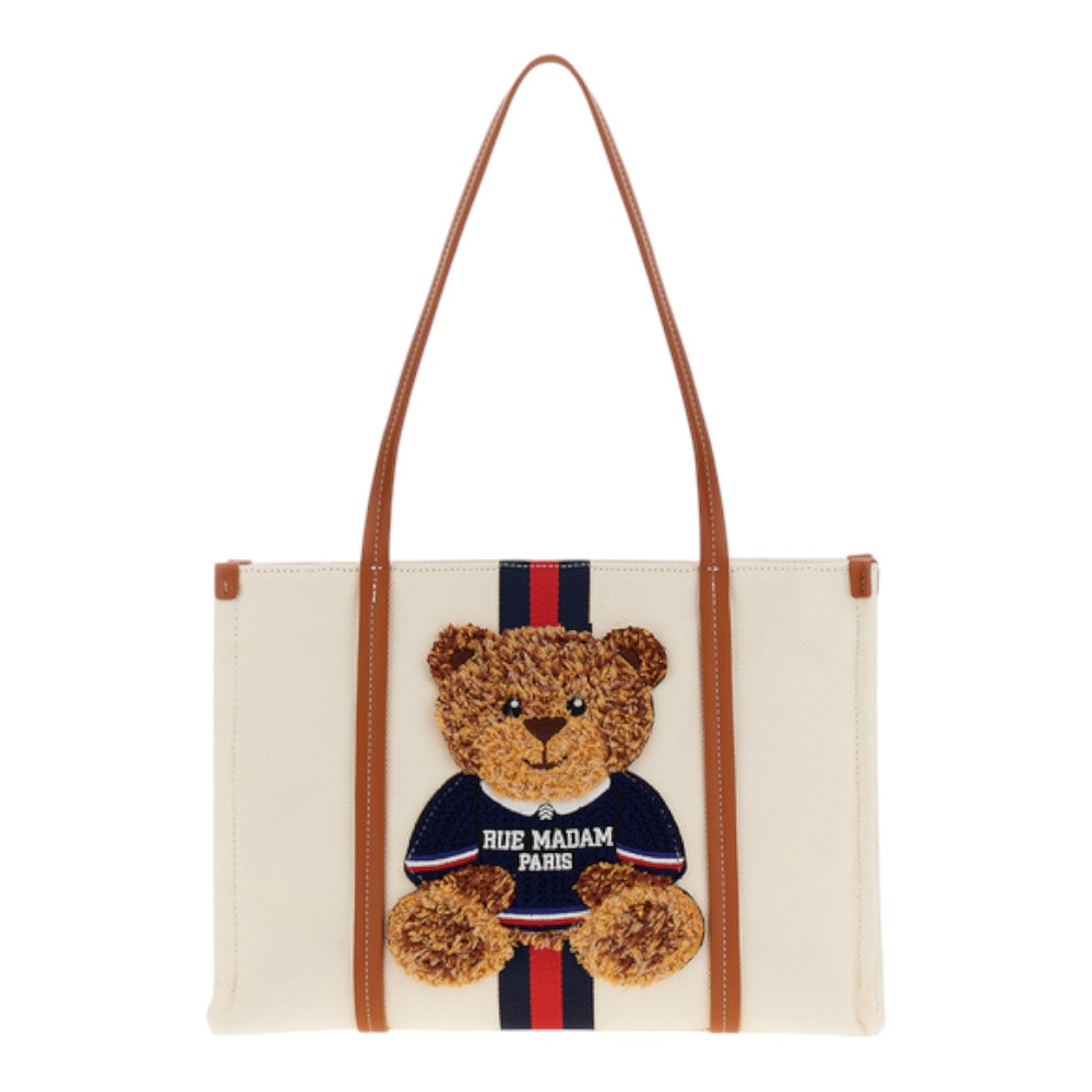 Bolso Tote Rue Madam Paris Osito Blanco Asa Larga Jellystone