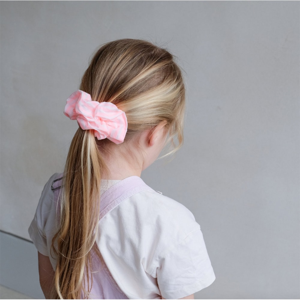 Coletero de pelo niña rosa a rayas Mimi&Lula foto 2
