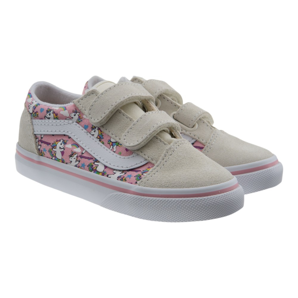 Lonas Vans Niña Unicornios Velcros Old Skool V Che