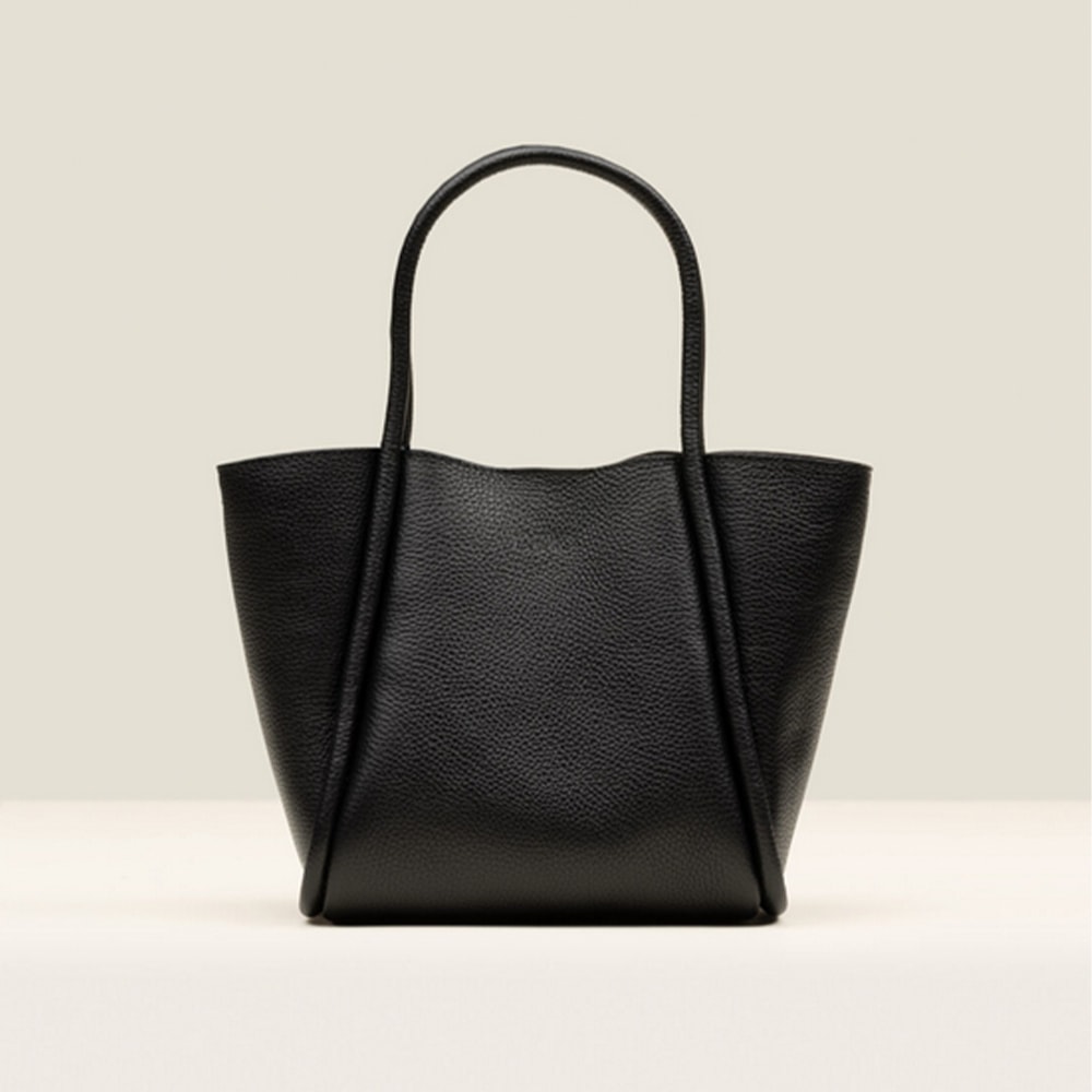 Bolso negro piel asa y bandolera Gaimo Pilares