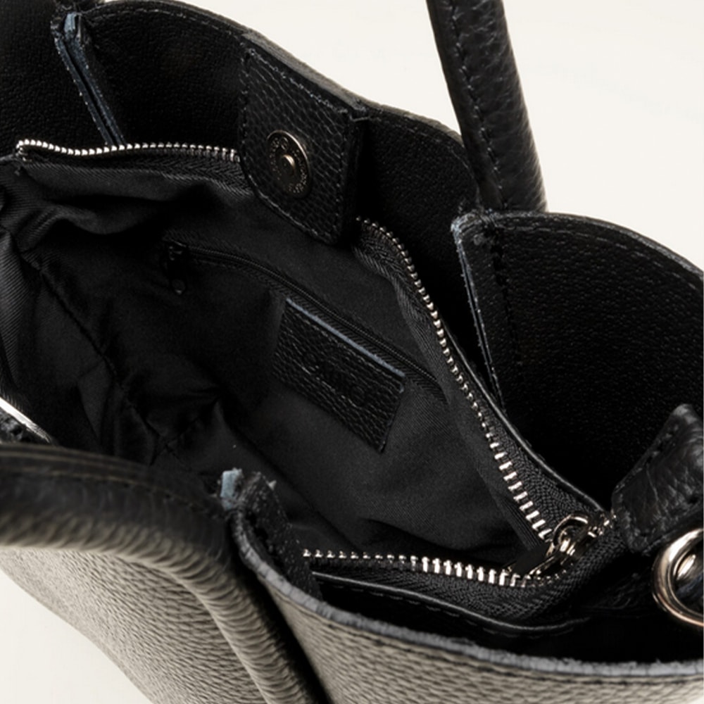 Bolso negro piel asa y bandolera Gaimo – Elegancia atemporal foto 2