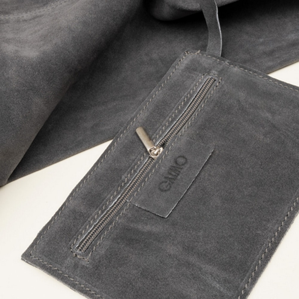 Bolso serraje gris asas Gaimo – Ligero y funcional foto 3