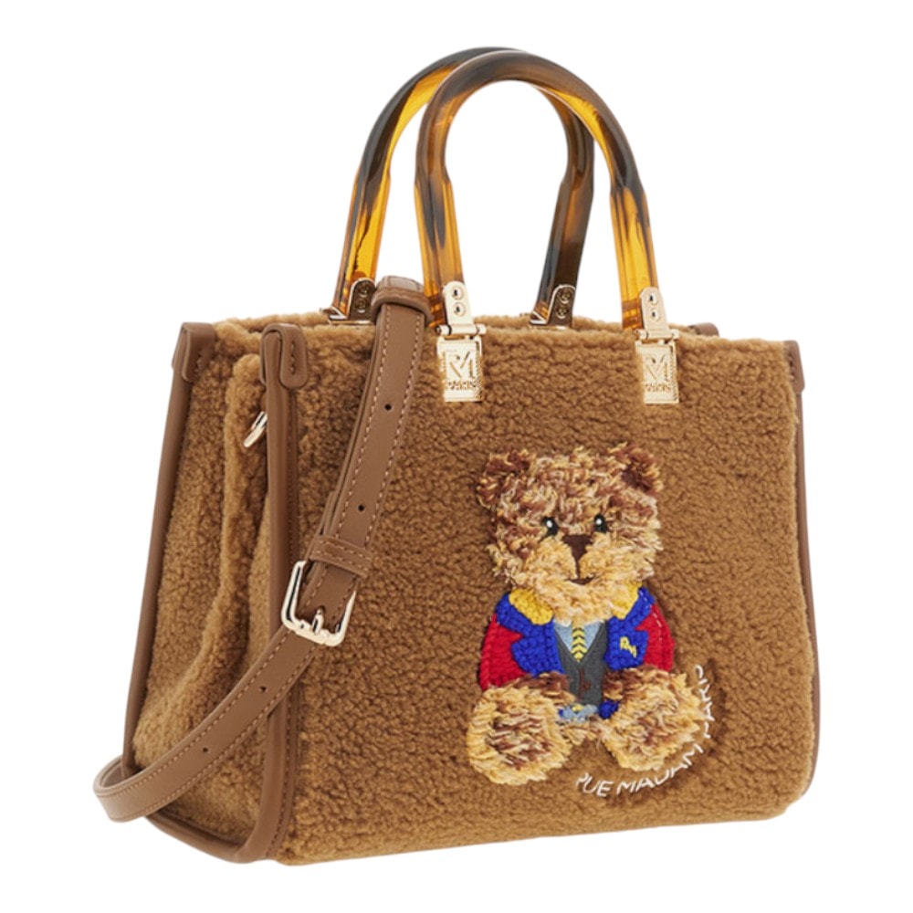 Bolso mini tote marrón borreguito Rue Madame Paris – tierno, original y versátil foto 2