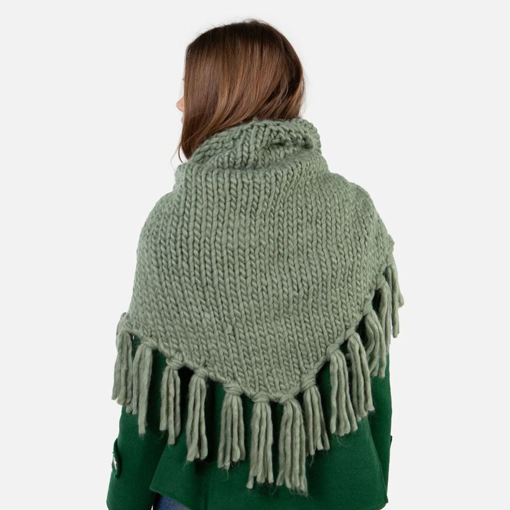 Complemento mujer verde con flecos – Barts | Carrilé foto 4