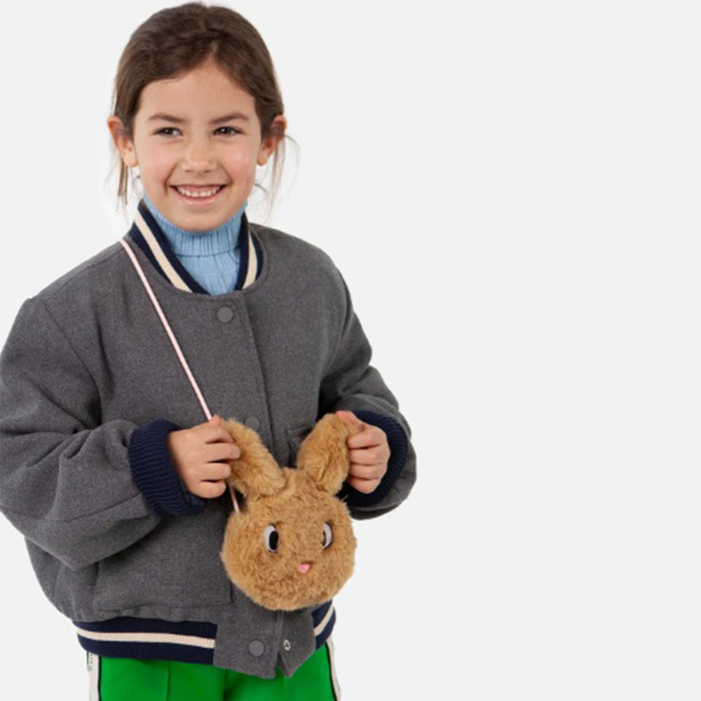 Bolso niña marrón conejo – Barts bolso peluche infantil foto 2