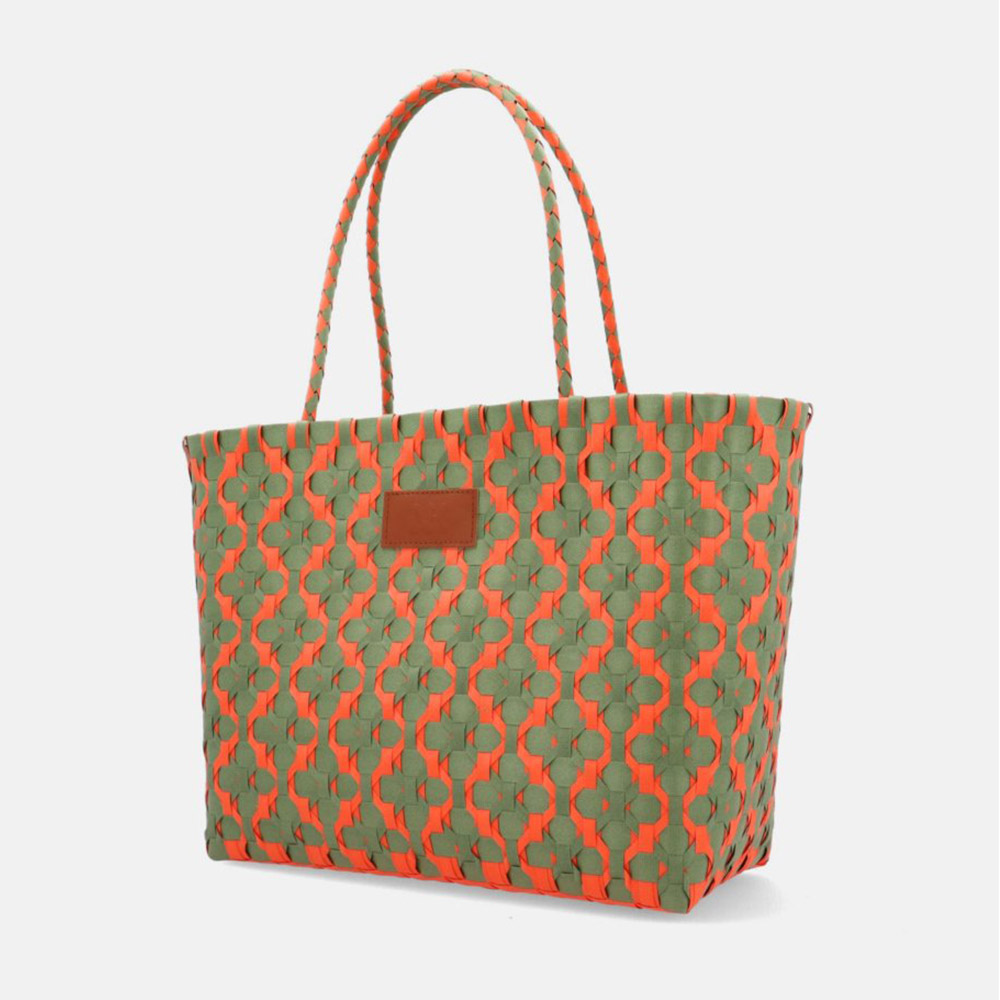 Bolso tote kaki y naranja Noa Harmon | Carrilé foto 2