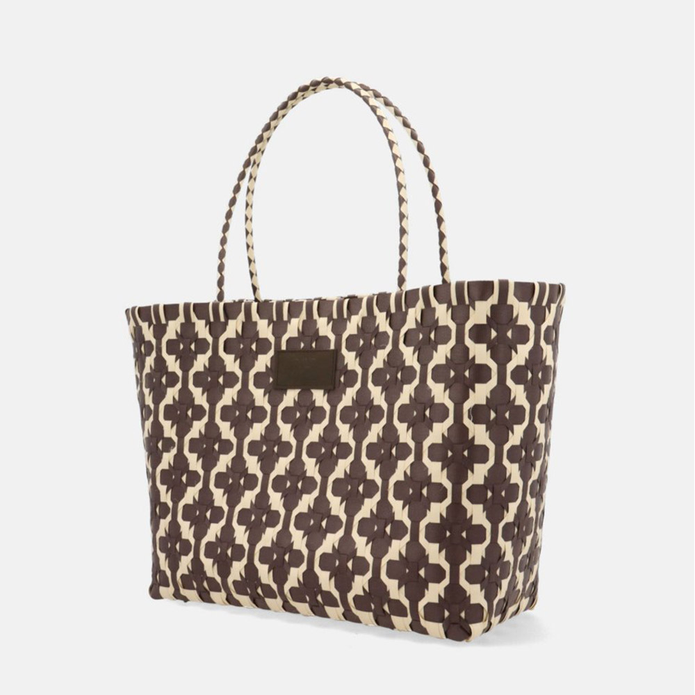 Bolso tote asas Noa Harmon beig y marrón | Carrilé foto 2