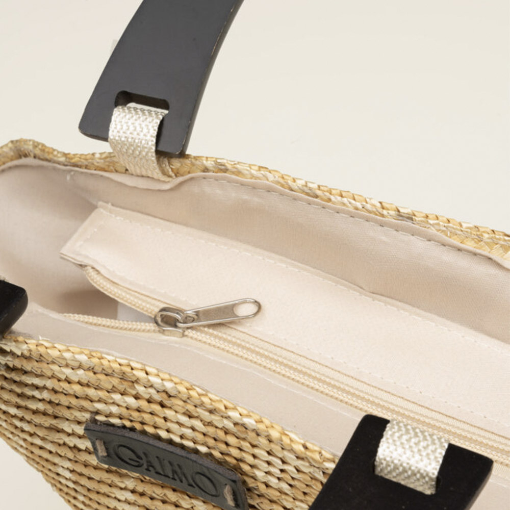 Bolso tipo capazo rafia asas Gaimo | Carrilé foto 4