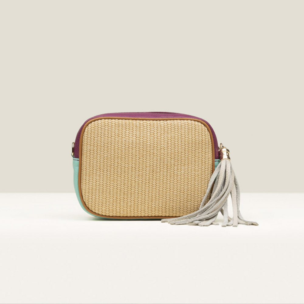 Bolso bandolera rafia multicolor Gaimo Dovetail