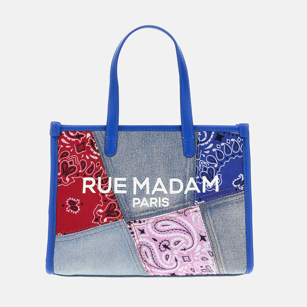 Bolso mini tote denim Rue Madam Paisley 