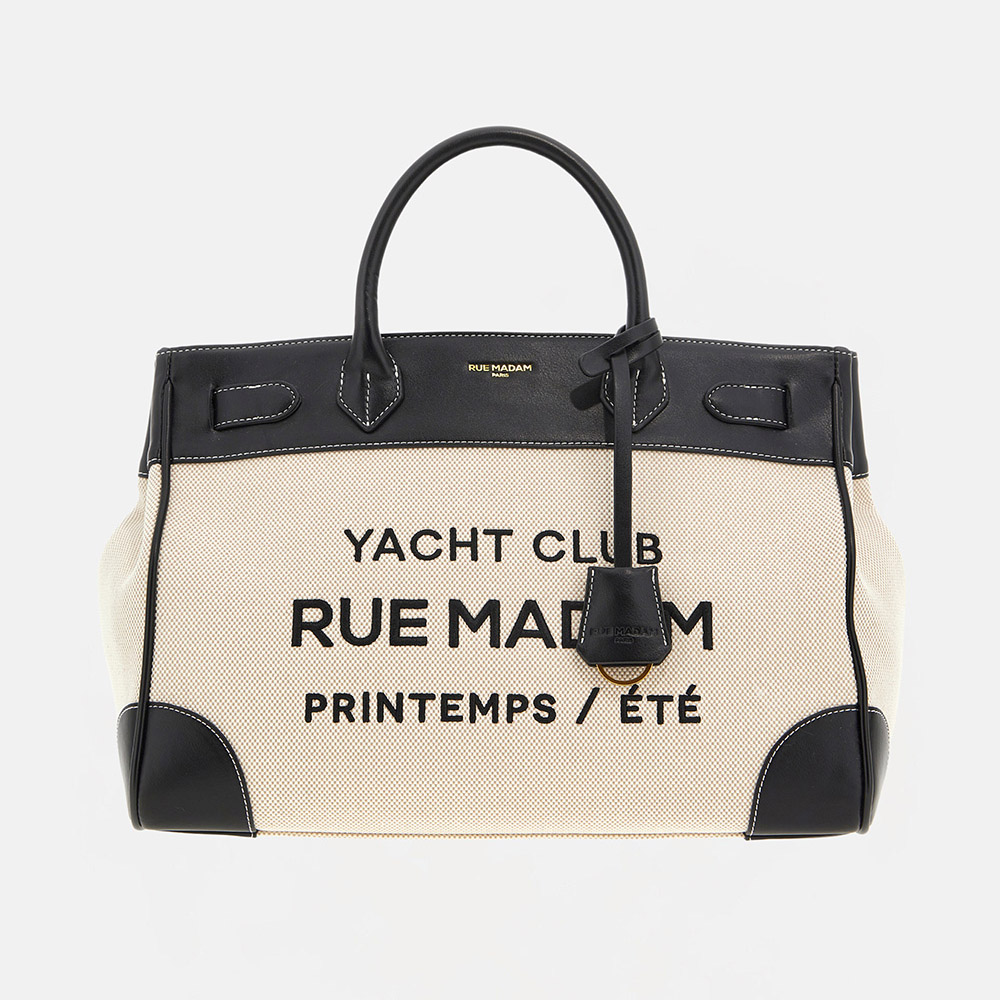 Bolso tote lona logo Rue Madam Riviera