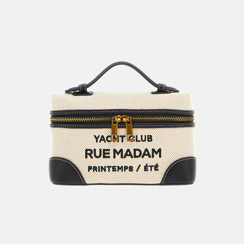 Bolso lona bandolera y asa pequeña Rue Madam Riviera Trousse