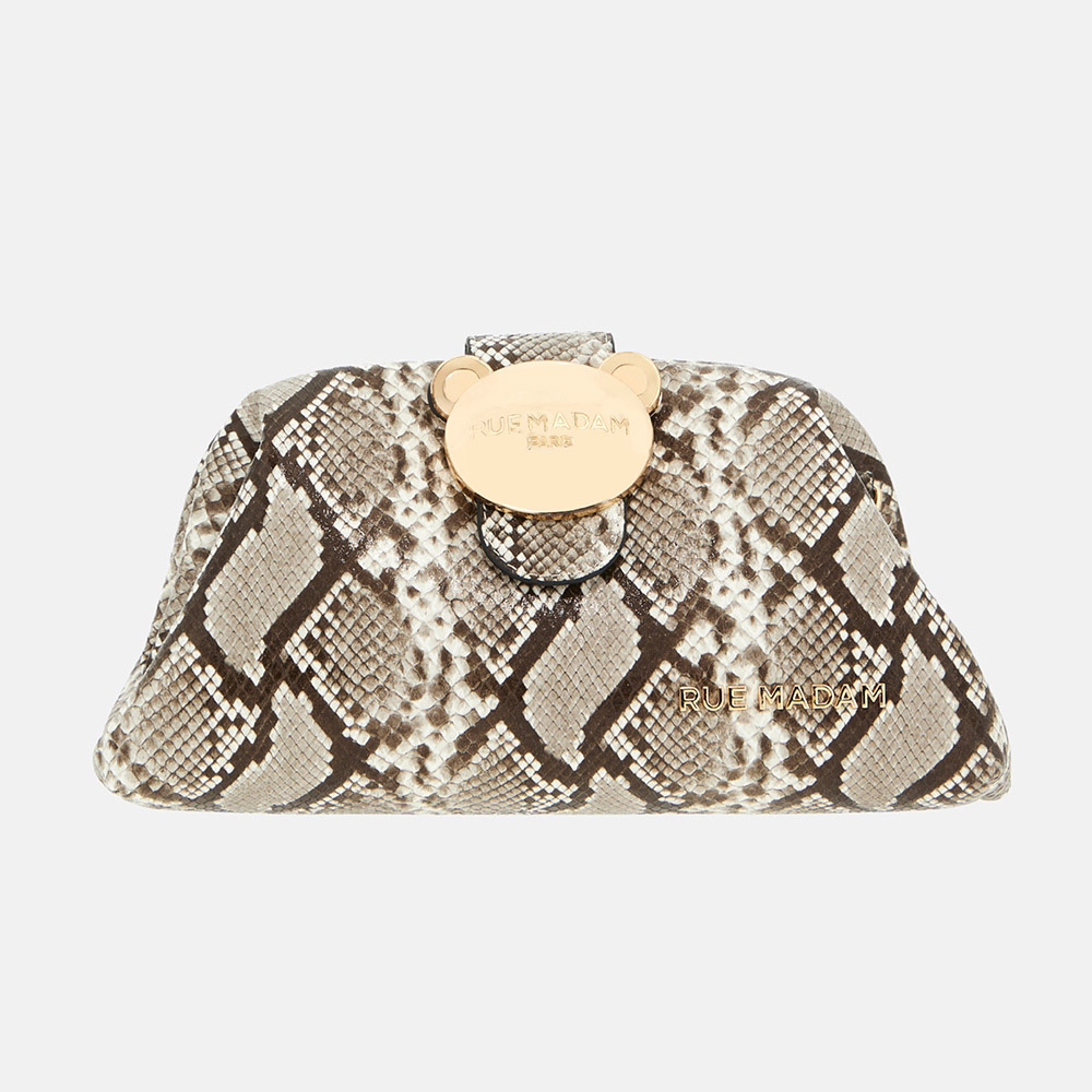 Bolso pyton osito cadena Rue Madam The Pouch Exotic 