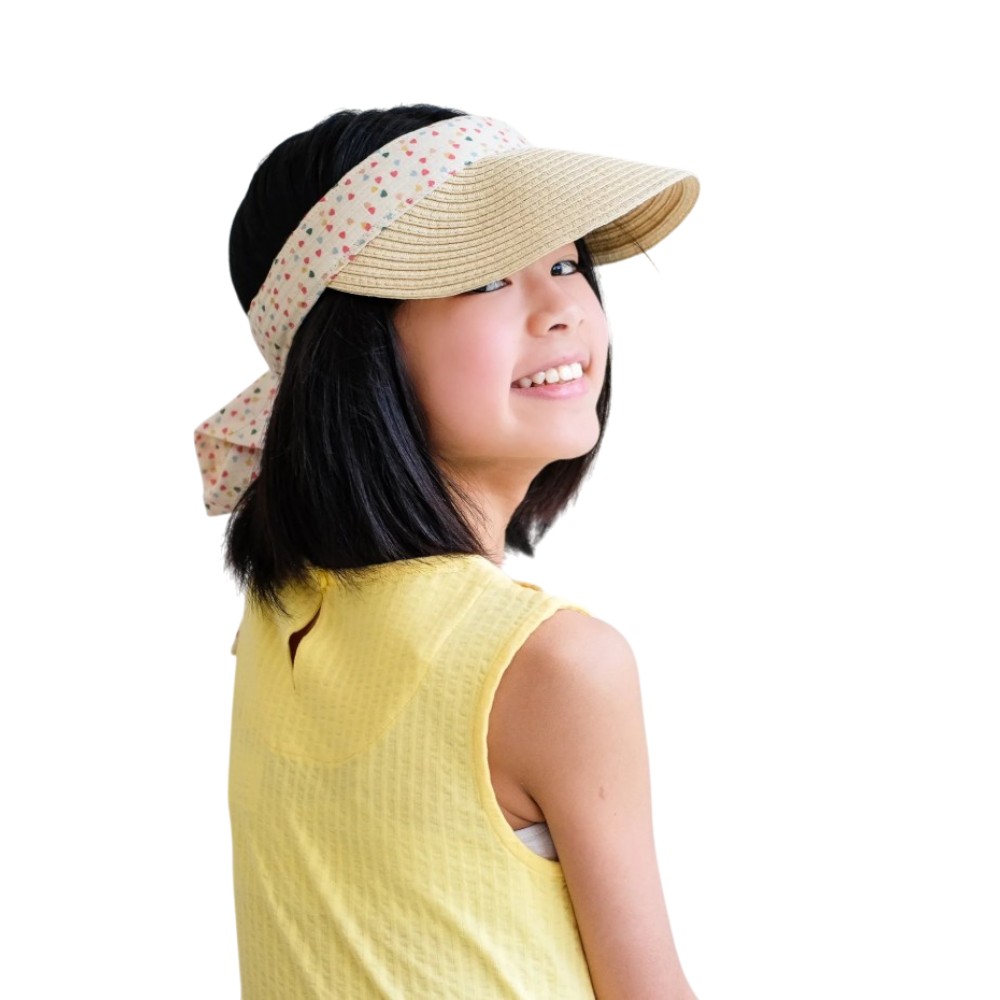 Visera rafia niña pañuelo Mimi&Lula foto 2