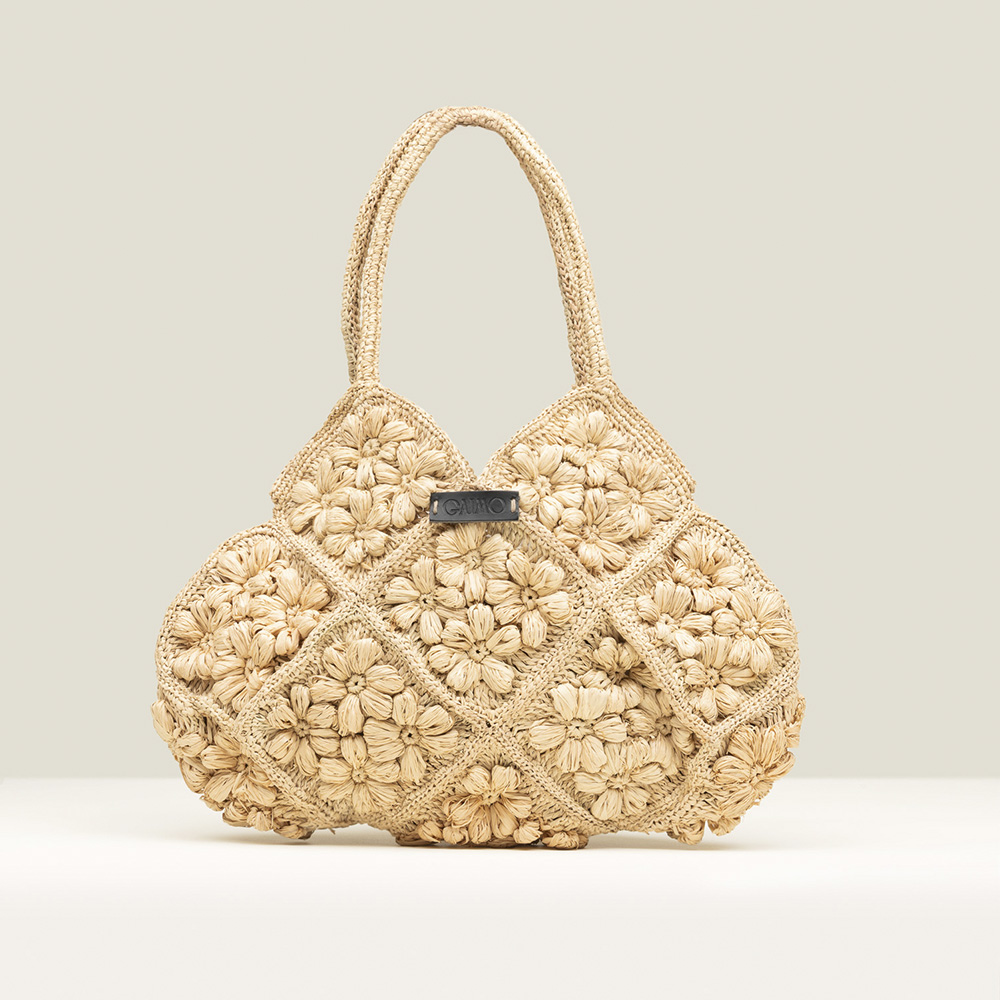 Bolso rafia flor Gaimo Flower