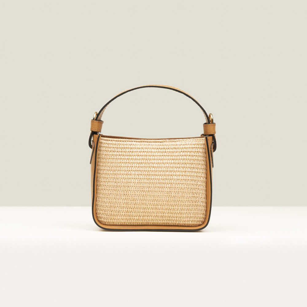Bolso cruzado rafia y cuero Gaimo Balance