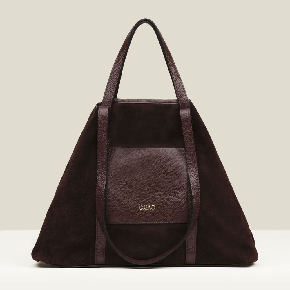 Bolso shopper piel burdeos Gaimo Ines