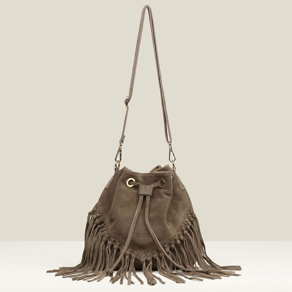 Bolso Gaimo ante cuero flecos bandolera Martirio