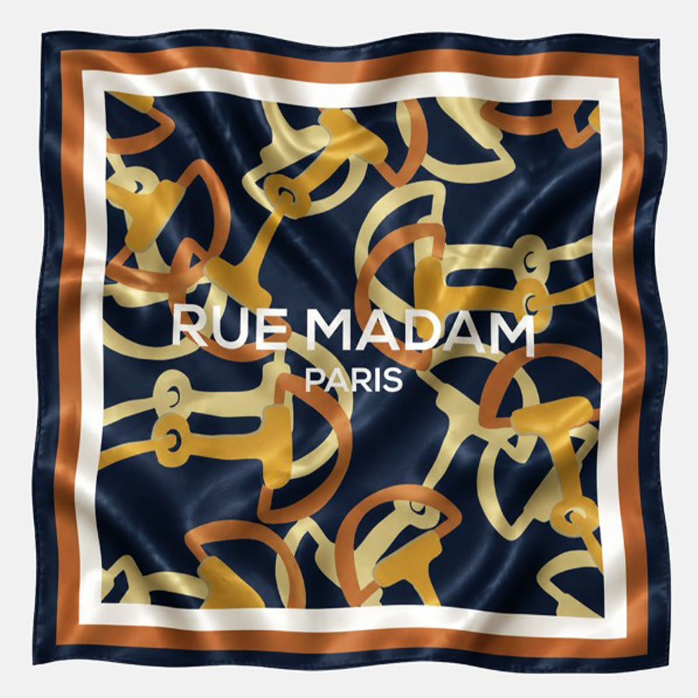 Foulard estampado cuadrado Rue Madam Carre Parris FW