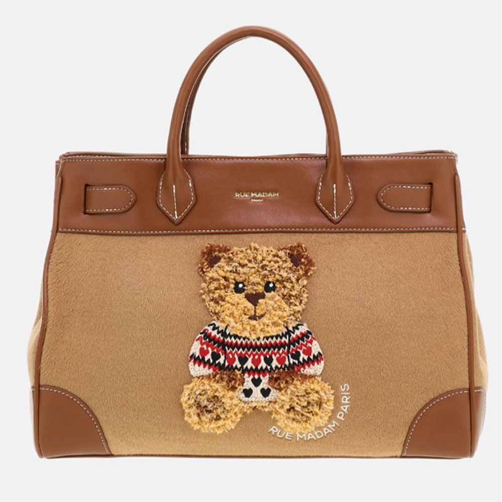 Bolso tote camel asa y correa Rue Madam Marvin Love