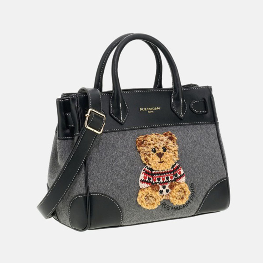 Bolso Rue Madam tote gris oso | Carrilé foto 2