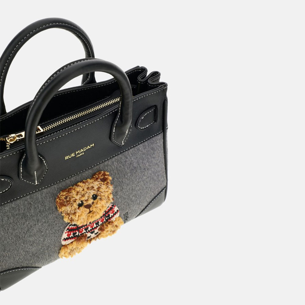 Bolso Rue Madam tote gris oso | Carrilé foto 3