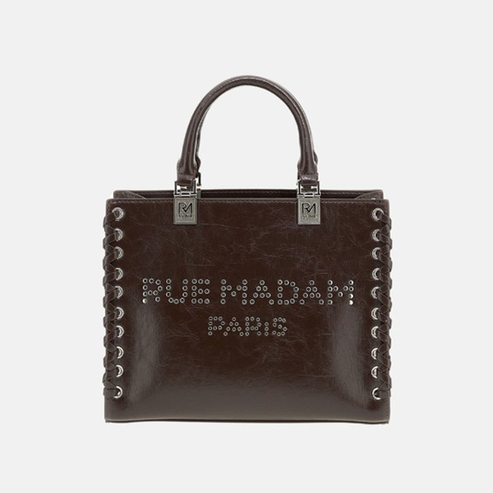 Bolso tote marrón tachuelas Rue Madam Sioux