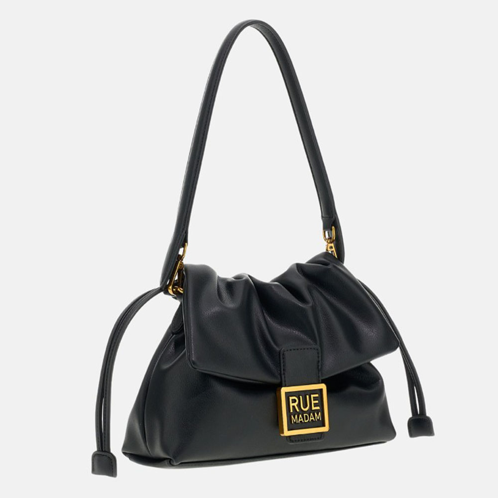 Bolso negro Rue Madam asa y solapa | Carrilé foto 2