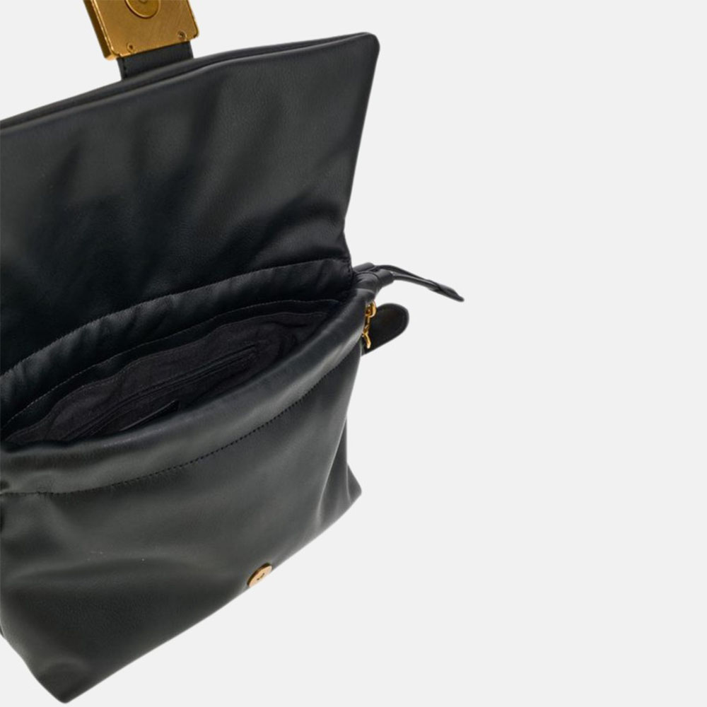 Bolso negro Rue Madam asa y solapa | Carrilé foto 3
