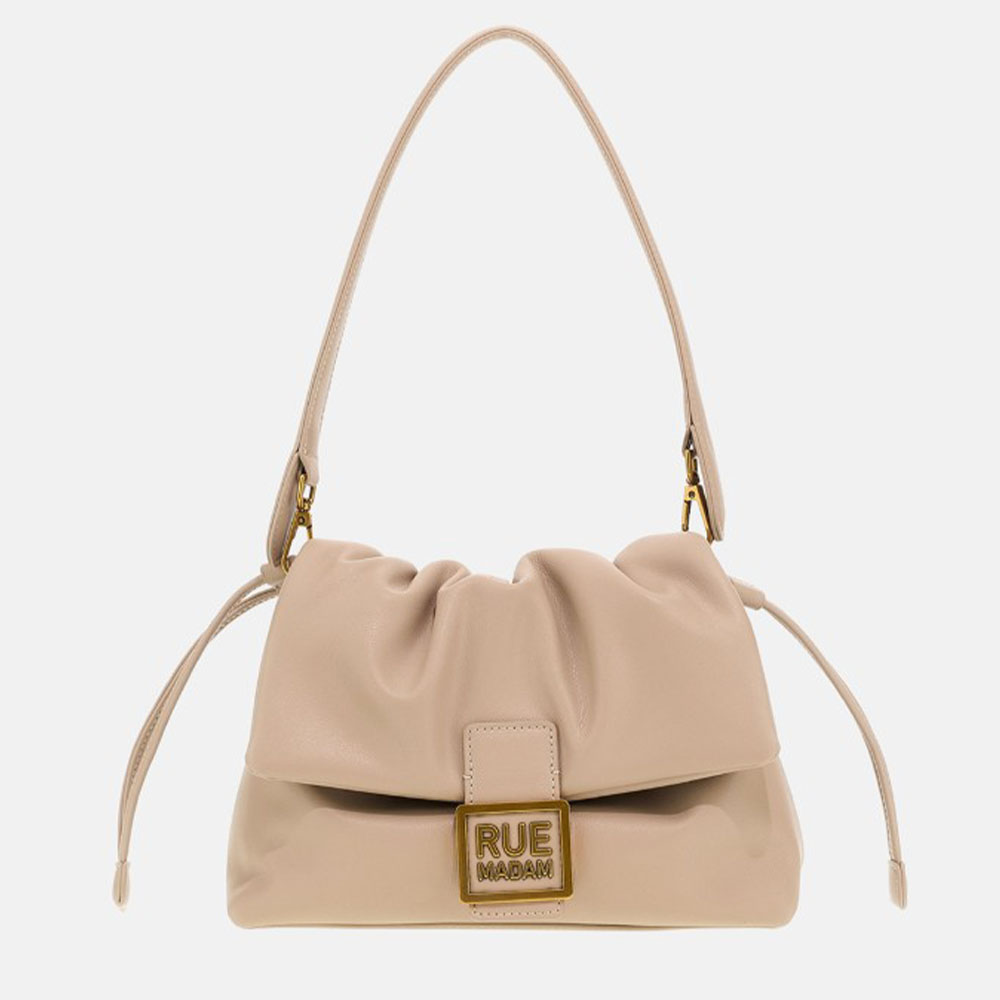 Bolso taupe asa y solapa Rue Madam La Maison 