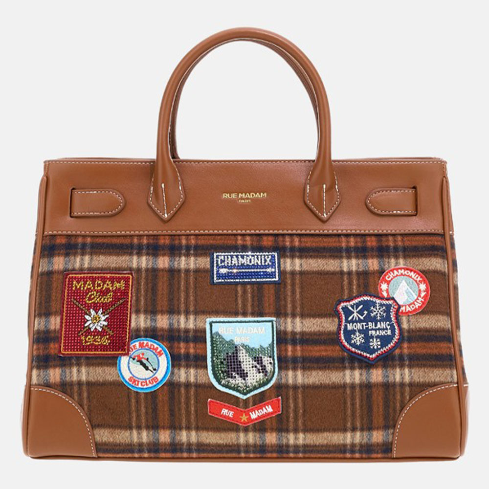 Bolso tote cuadros asa y correa Rue Madam Chamonix
