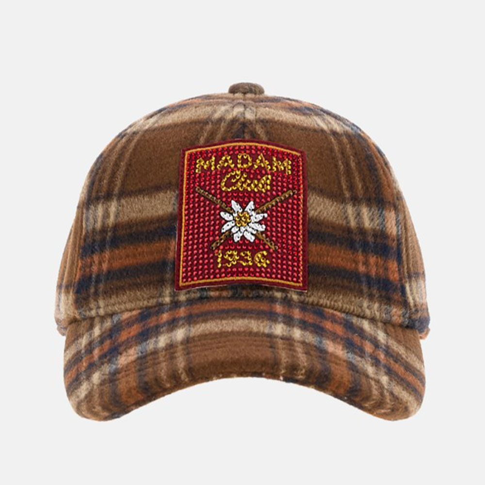 Gorra mujer lana cuadros Rue Madam Chamonix