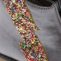 BOTAS CON PURPURINA