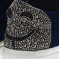 Deportivas terciopelo smile Lola Cruz 238Z65BK