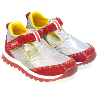 Zapato sandalia sport con velcro Naturino Beenie Rojo