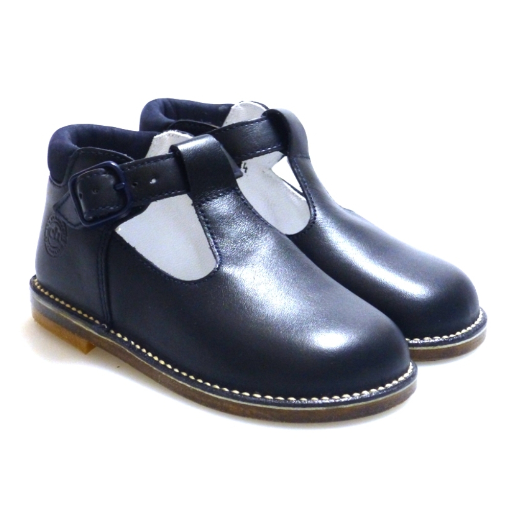 Bota sandalia niño con hebilla azul marino Outlet