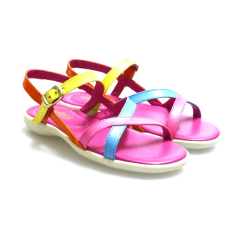 Sandalia tiras multicolor Outlet