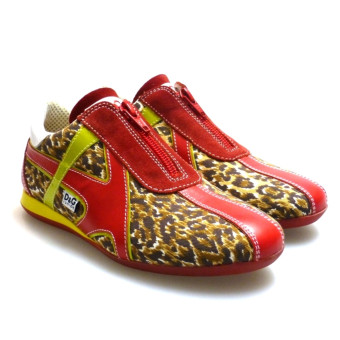 Zapato deportivo Outle cremallera niña D&G FO10 Leopardo
