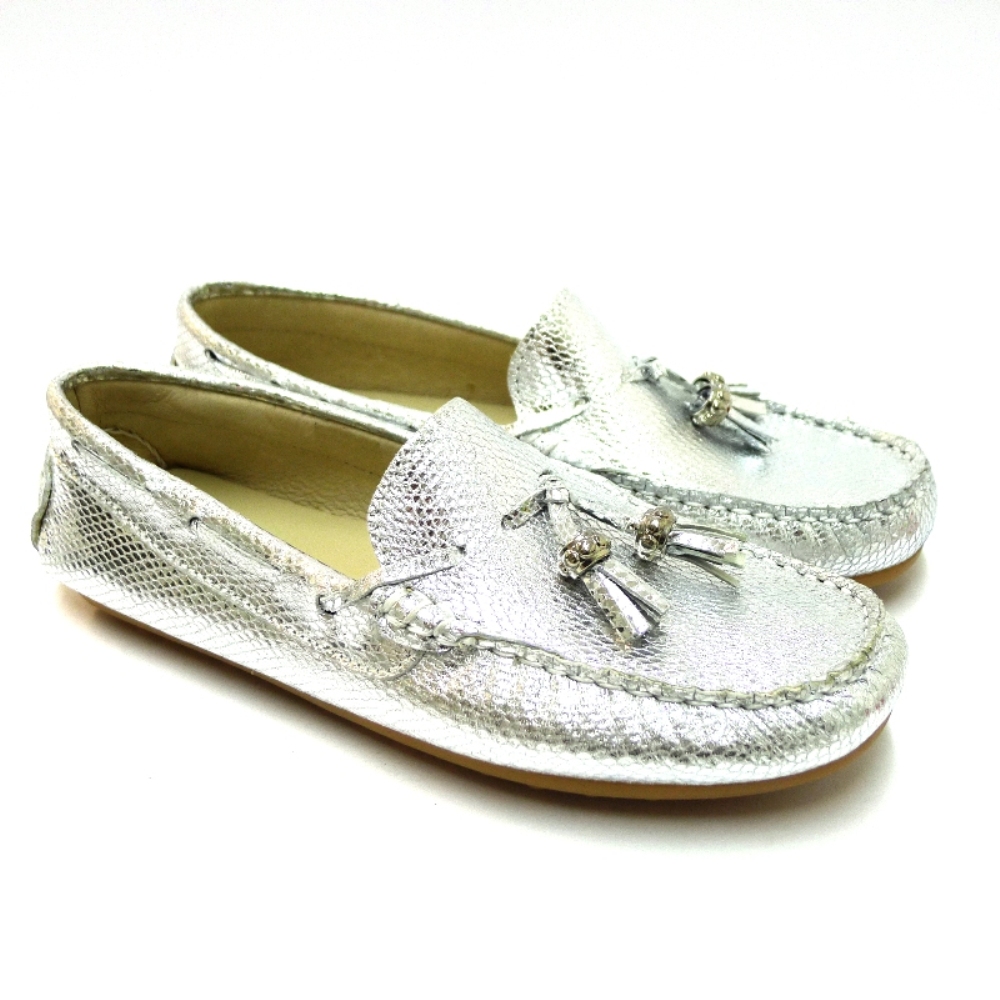 Mocasin Niña Borlas Clarys N20144